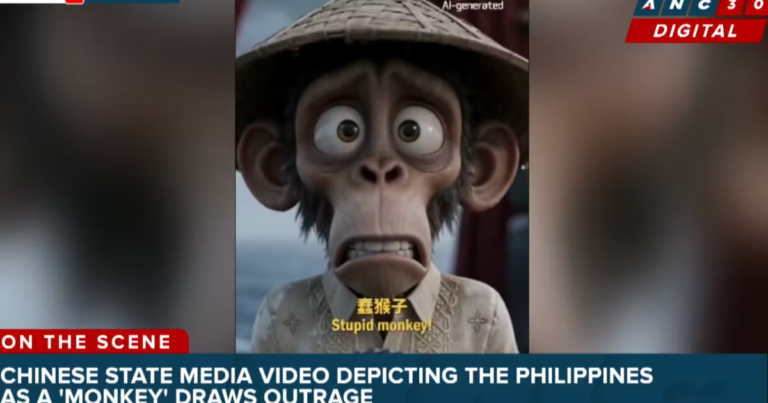 Une vidéo chinoise représente les Philippins comme des singes, suscitant des critiques.