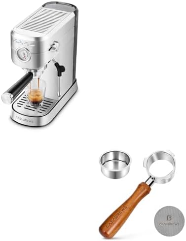CASABREWS 5418 : machine à café espresso 20 bars avec mousseur à lait et porte-filtre 51 mm.
