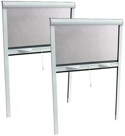 Lancement de moustiquaires en aluminium enroulables de 170 cm x 160 cm pour protection contre les insectes.