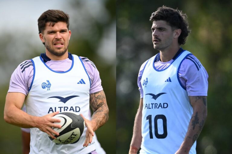 Ntamack à l’ouverture et Jalibert à l’arrière pour la composition des Bleus contre l’Australie.