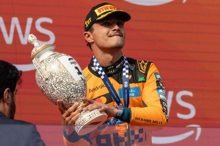 Lando Norris remporte une course en Hongrie, rappelant ses rivaux à l’ordre.