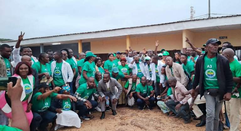 L’UDB célèbre son premier anniversaire dans le 3e arrondissement de Libreville.