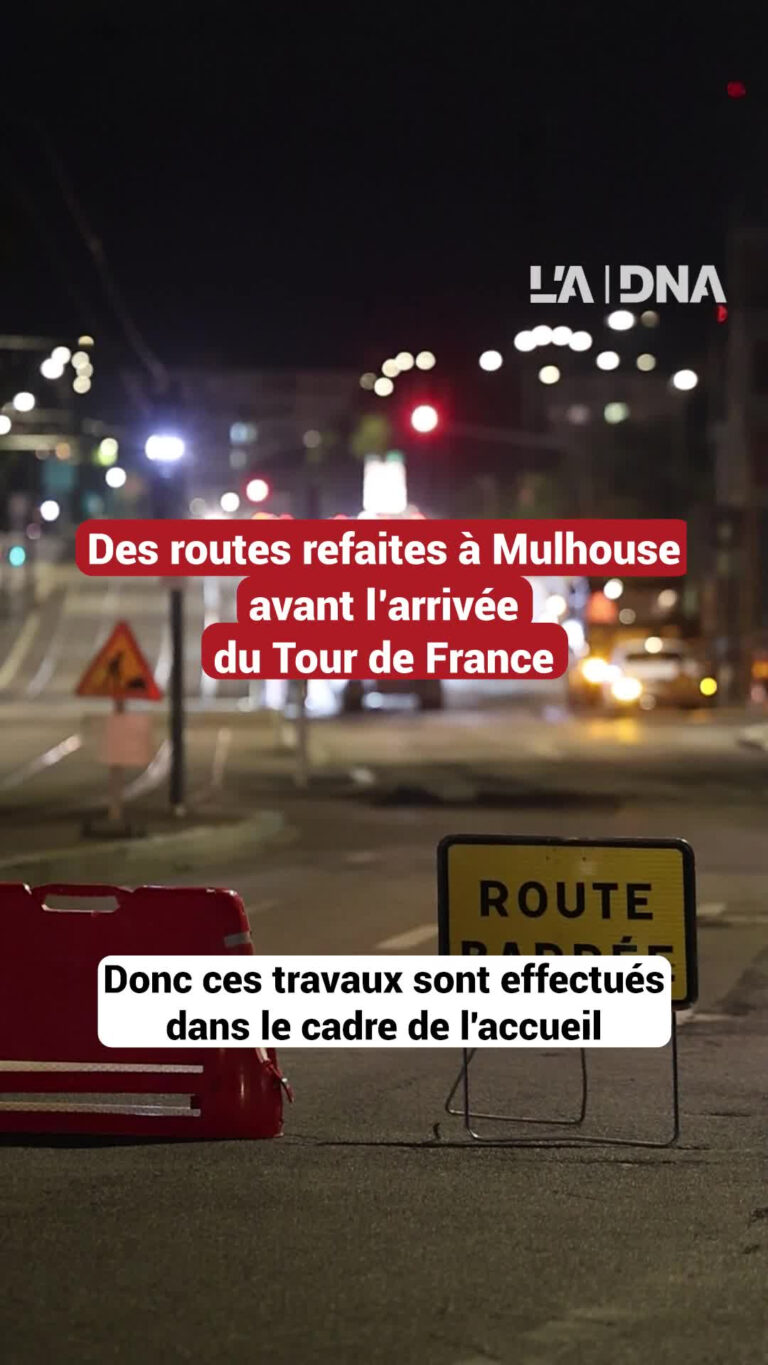 Des travaux de réfection des routes à Mulhouse en prévision du Tour de France