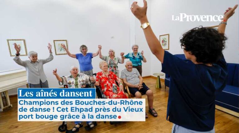 Des pensionnaires d’un Ehpad à Marseille remportent un concours de danse.