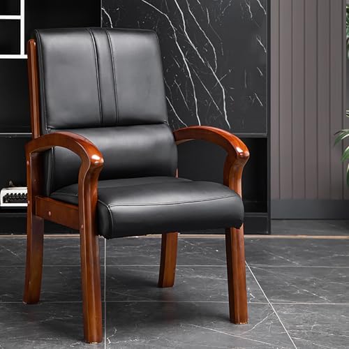 Chaise longue Mid-Century Modern en bois massif pour bureaux et salons privés.
