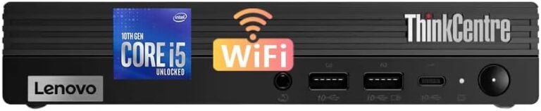 Lenovo ThinkCentre M80q Tiny Mini PC : Intel Core i5, 16GB RAM, 512GB SSD, Windows 11 Pro