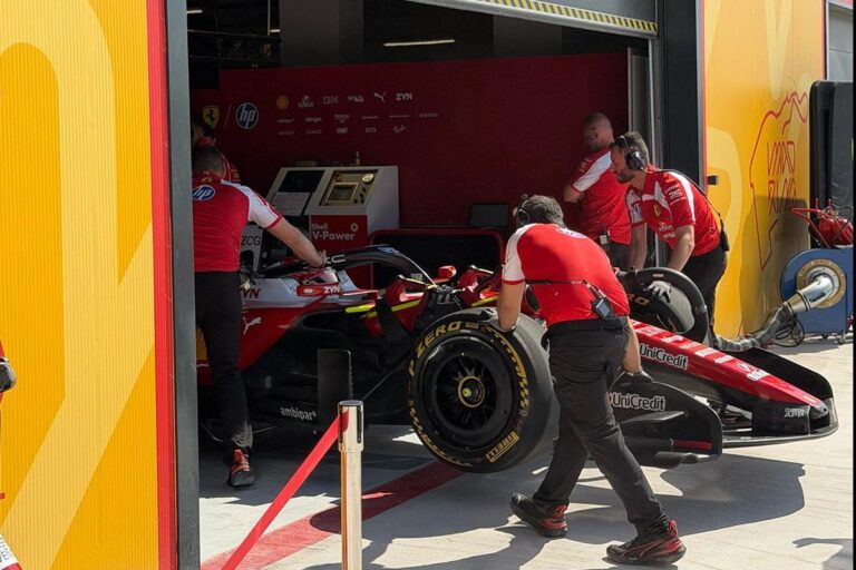 Ferrari teste le nouveau circuit de Madrid avec une méthode innovante sur le Madring.