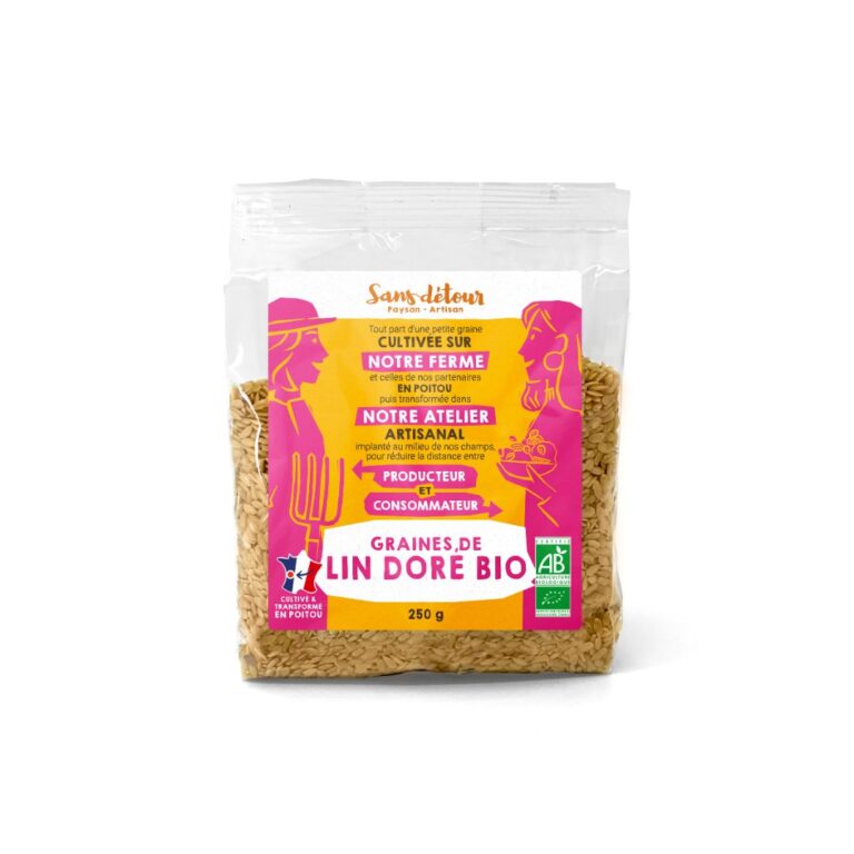 LIN DORE BIO 250g ,500g, 2.5kg, 25kg et Bigbag.