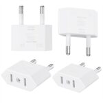 Adaptateur de prise US vers France : 4 pièces Type A à Type E/F pour voyageurs.