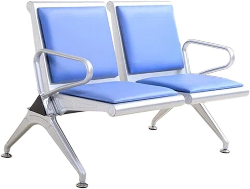 Banc d’attente ergonomique 3 places avec accoudoirs pour les cabinets médicaux en France
