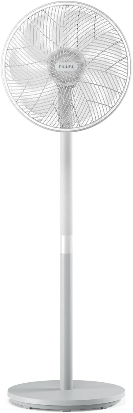 Ventilateur sur pied Philips Série 2000 : puissance de 19 dB avec oscillation réglable.