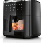 Bosch présente la friteuse à air sans huile MAF671B0 de 7,2 L avec 7 programmes préréglés.