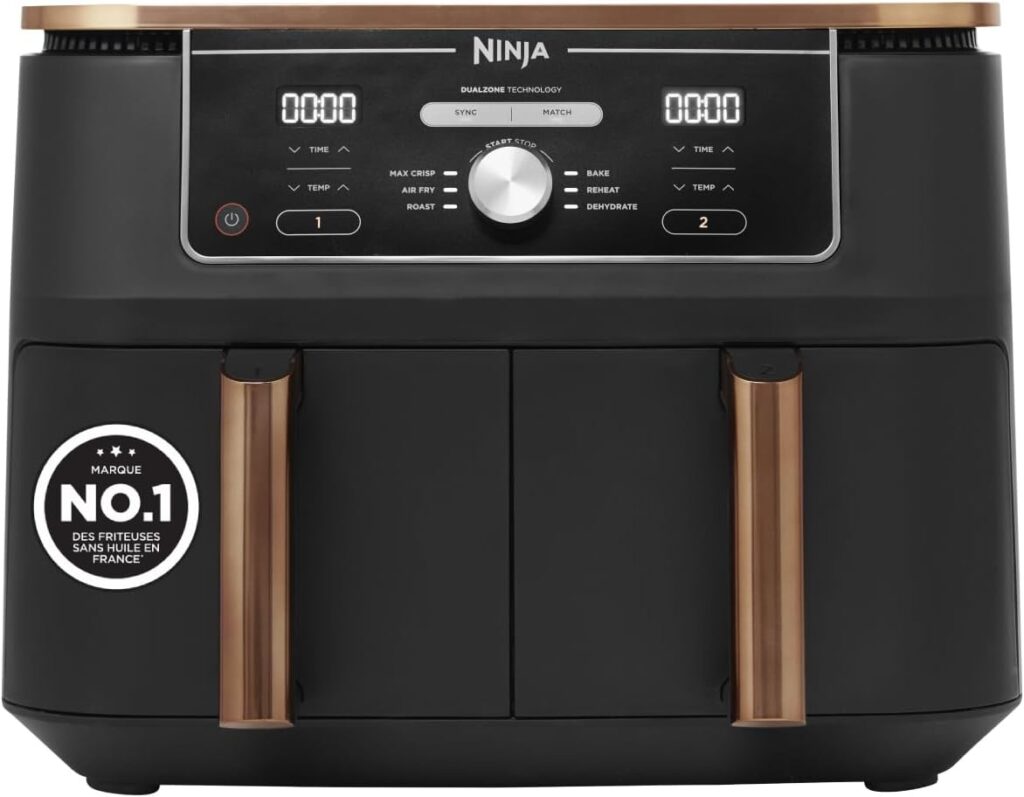 Lancement du Ninja Foodi MAX Dual Zone : Friteuse à air 6-en-1 de 9.5L au Royaume-Uni.