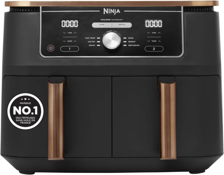 Lancement du Ninja Foodi MAX Dual Zone : Friteuse à air 6-en-1 de 9.5L au Royaume-Uni.
