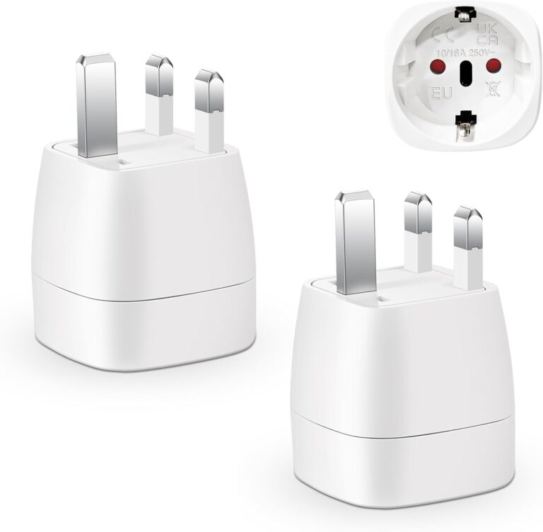 Adaptateur UK Plug pour voyager entre la France, le Royaume-Uni et l’Irlande, Type G