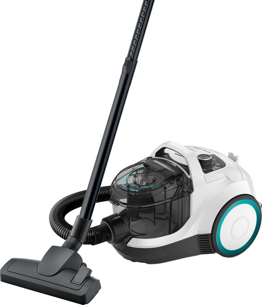 Bosch présente le BGC21HYG1, aspirateur sans sac avec filtre anti-allergène, 550 Watts.