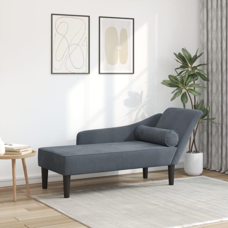 Lancement d’un nouveau fauteuil relax Velvet Chaise Lounge pour appartements modernes en gris foncé.