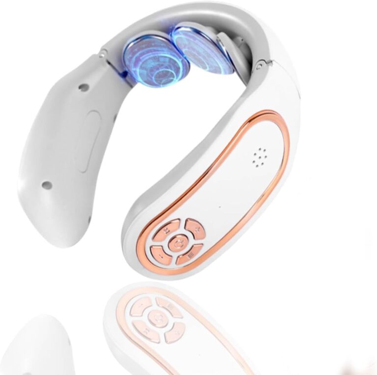Appareil de massage cervical : 15 niveaux d’intensité et 4 modes de massage portable.