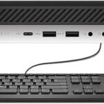 HP EliteDesk 705 G4 Mini avec Ryzen 5 Pro et Windows 11 Pro, sans clavier ni souris.