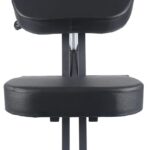 Chaise ergonomique inclinable à quatre roulettes pour bureau, adaptée au travail à domicile.