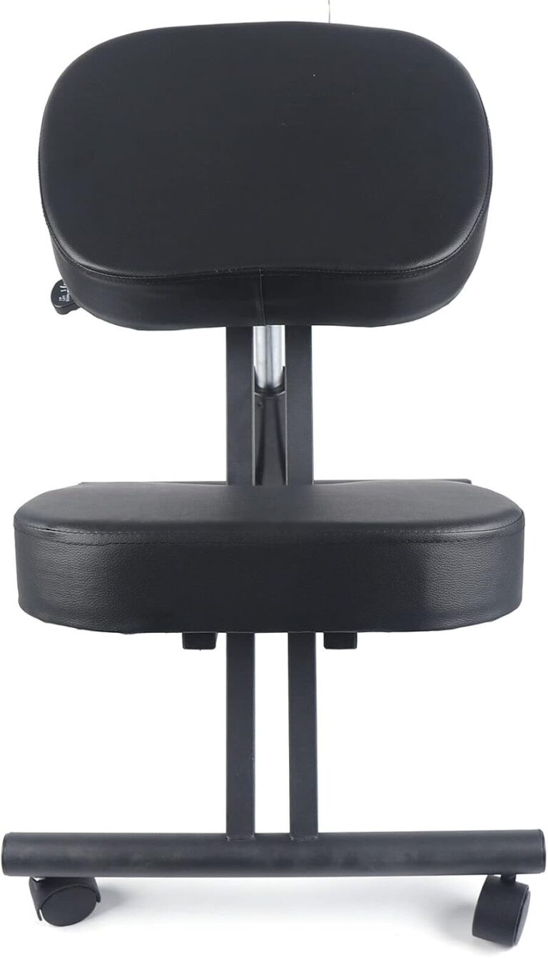 Chaise ergonomique inclinable à quatre roulettes pour bureau, adaptée au travail à domicile.