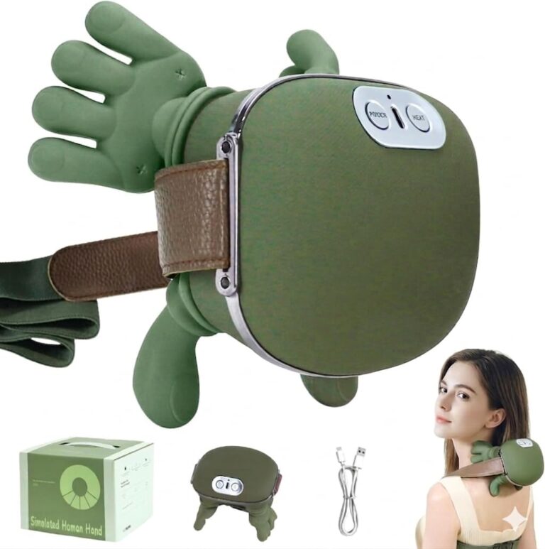 Masseur cervical 4D Shiatsu sans fil : soulagement musculaire pour le dos et les épaules