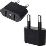 VIEVRE présente un adaptateur de voyage universel EU vers États-Unis et Canada pour appareils électroniques.