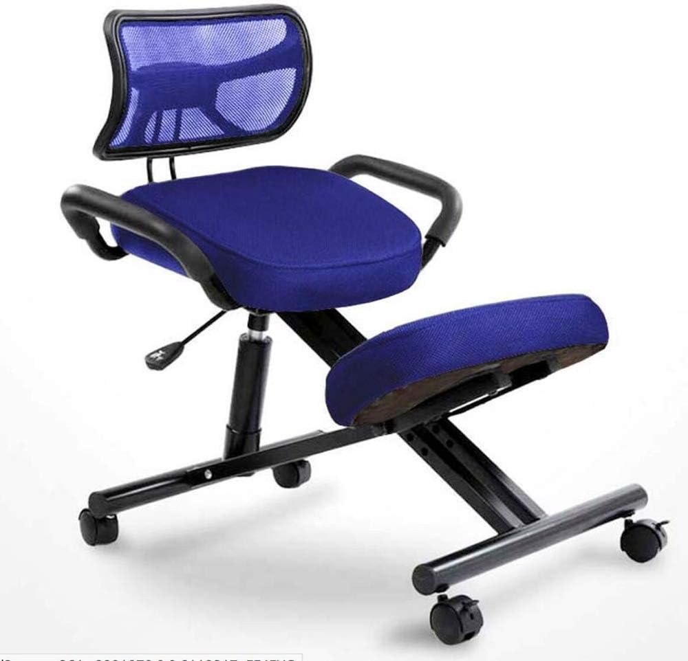 Fauteuil ergonomique réglable en hauteur et rotatif conçu pour réduire les maux de dos au travail.