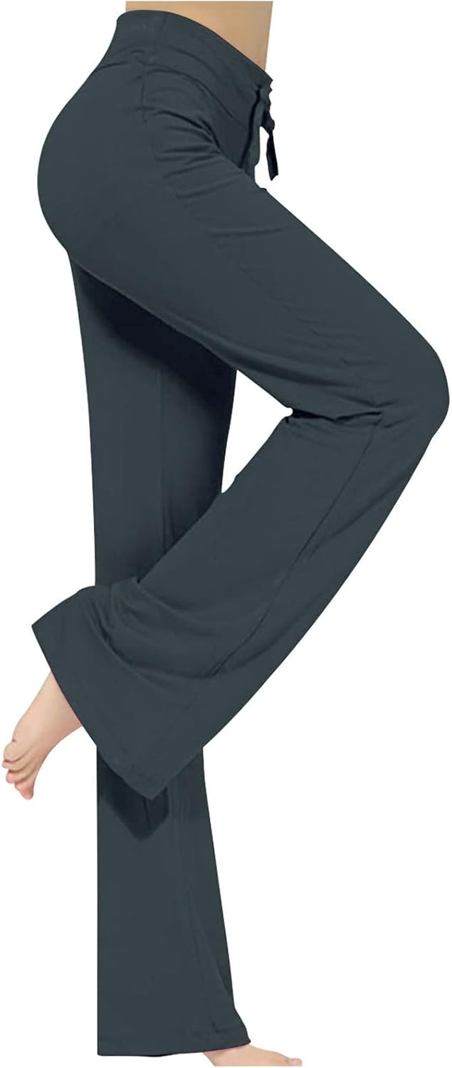 Lancement des pantalons de yoga fluides pour femmes : confort et contrôle du ventre pour le fitness.
