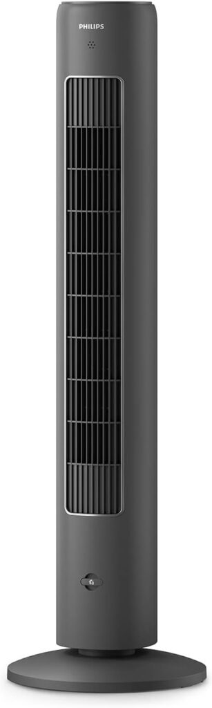 Philips présente son ventilateur Tower 5000 : débit d’air de 2230 m³/h et contrôle à distance.