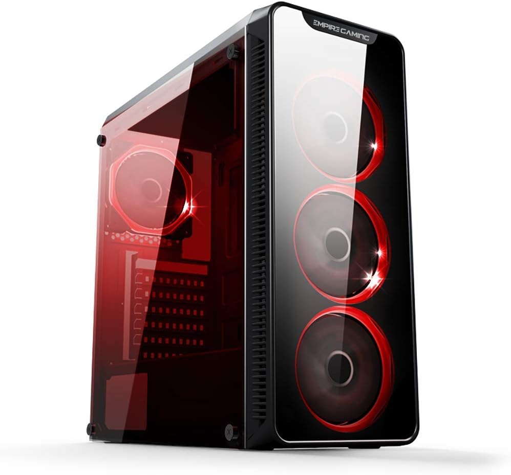 Empire Gaming présente le boîtier PC WarMachine avec verre trempé et éclairage RGB.