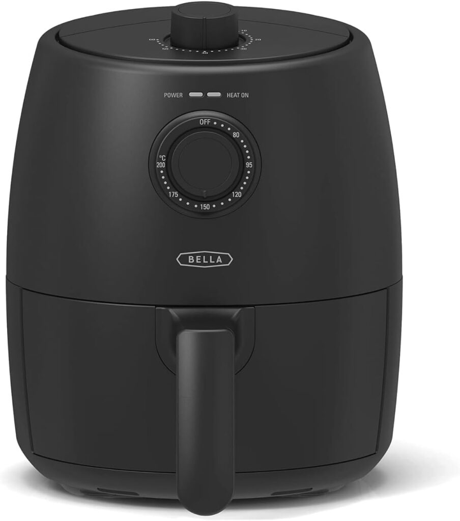 BELLA 2 L Air Fryer Oven : Multicuiseur 5-en-1 avec panier et plateau lavables au lave-vaisselle