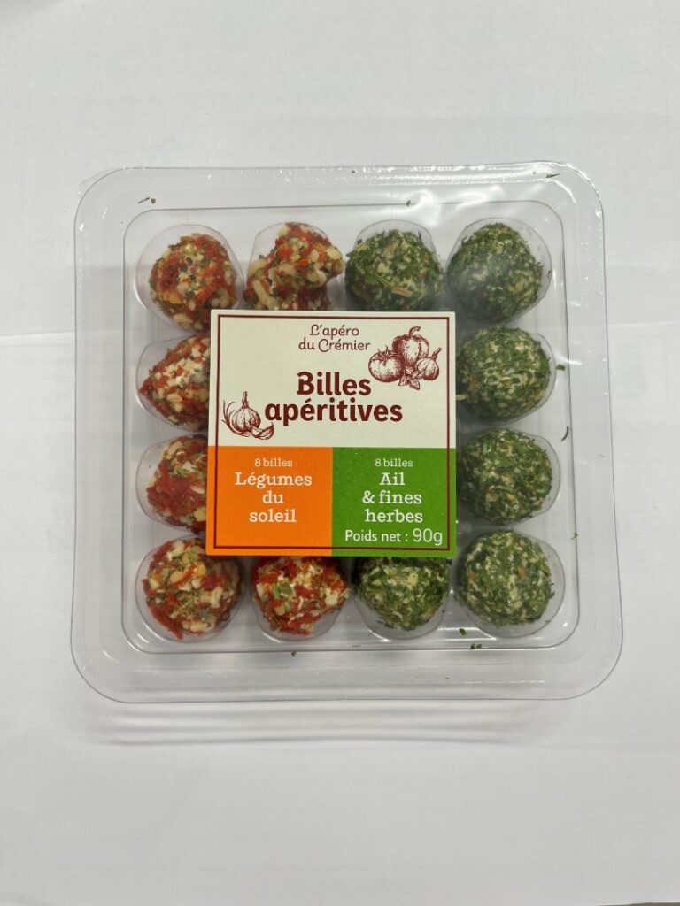 Rappel Consommateur – Détail BILLES APERITIVES LEGUMES DU SOLEIL / AIL ET FINES HERBES 90g L’apéro du crémier