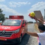 La CGT joue le rôle de médiateur lors du Tour de France pour faire passer son message.