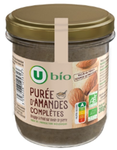 Rappel Consommateur – Détail Purée d’amandes complètes U BIO BOCAL 200g U BIO