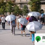 Quatrième vague de fortes chaleurs en France avec des températures atteignant 40 °C.