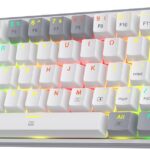 Redragon K617 : Clavier mécanique 60% avec 61 touches et interrupteurs linéaires rouges.