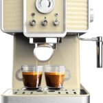 Cecotec Express Power Espresso 20 : machine 1350 W avec 20 bars et design vintage, 1,5 L.