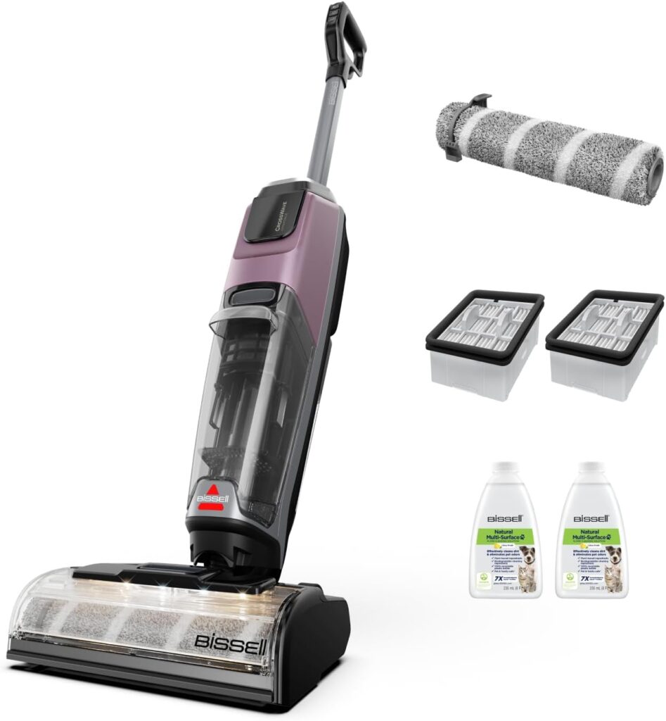 BISSELL CrossWave OmniForce EdgeFind : Aspirateur sans fil multi-surface avec détection des poils d’animaux