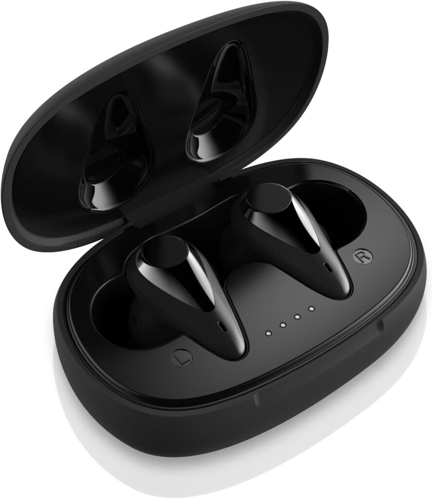 August EP810 : écouteurs sans fil Bluetooth 5 avec autonomie prolongée et compatibilité universelle.