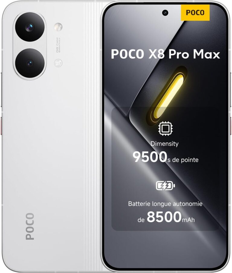 Xiaomi Poco X8 Pro Max : smartphone avec puce Dimensity 9500s et écran AMOLED