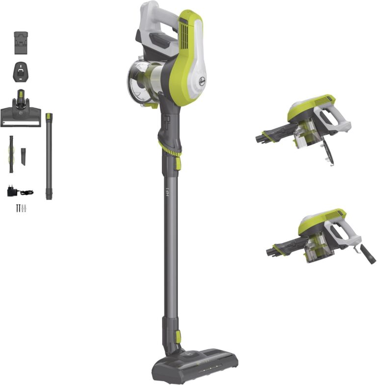Hoover HF110H : Aspirateur sans fil 22V à capacité de 0,9 L et autonomie de 40 minutes.