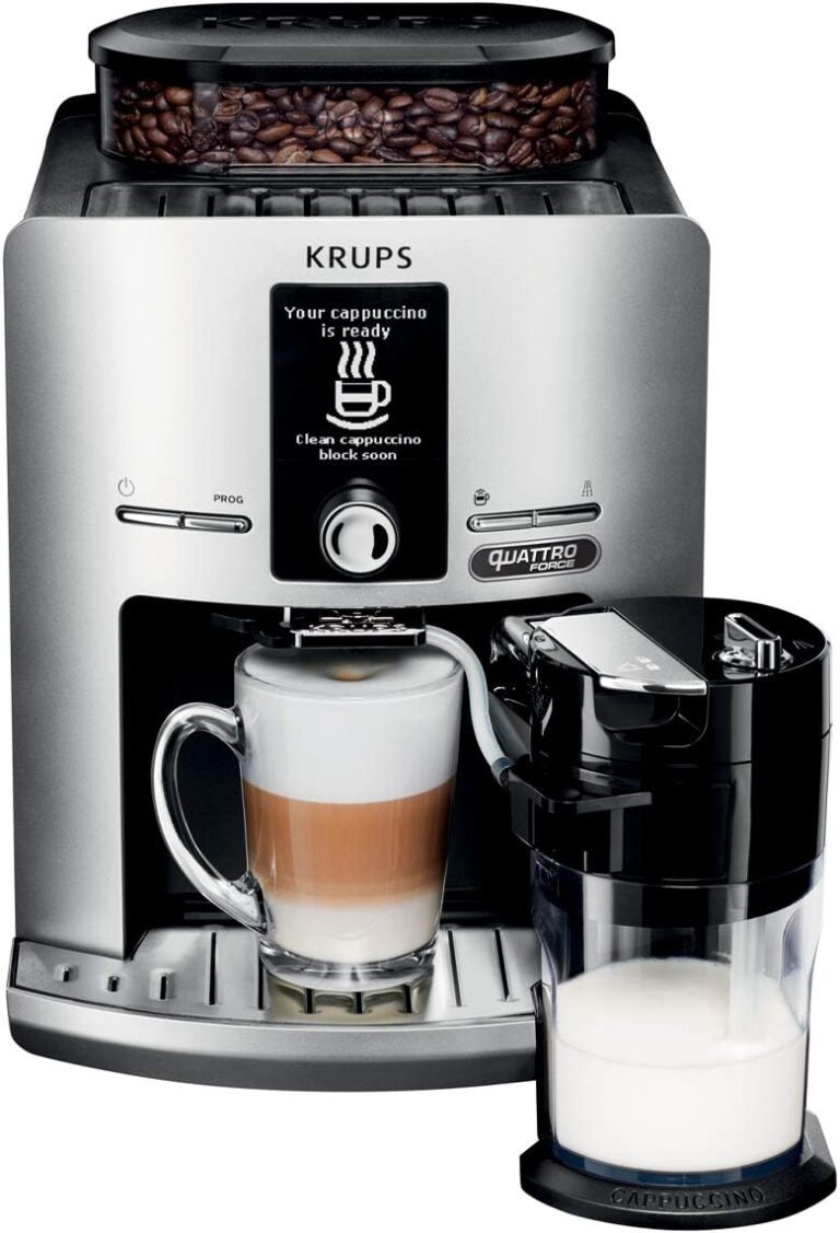 Krups Espresseria Latt : machine à café automatique avec moulin, pression à 15 bars, fabriquée en France