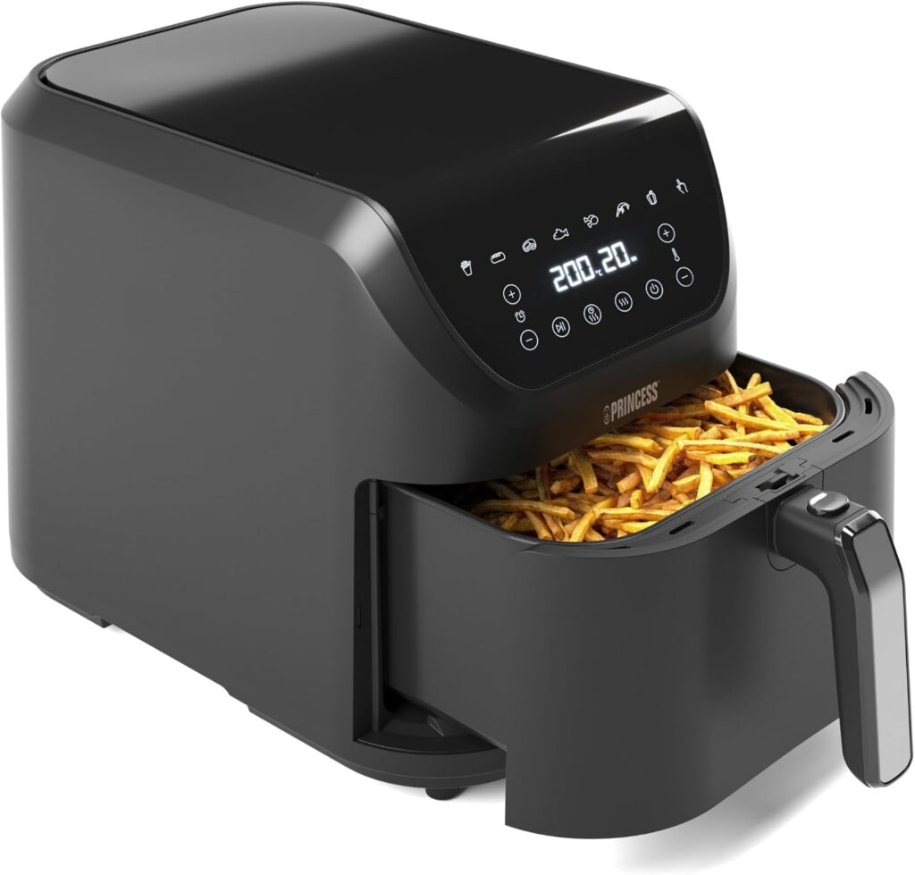 Friteuse sans huile SlimFry de Princess, 8 L, 8 programmes, 2 000 W, temp. et minuterie réglables.