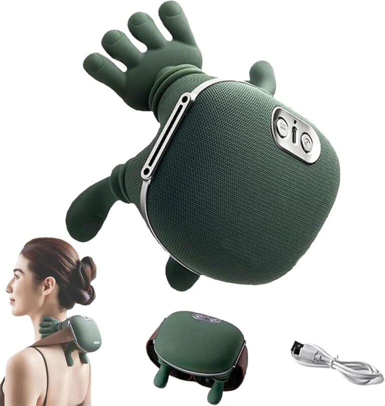 Massager 4D pour le cou : soulagement musculaire avec 3 réglages et 2 niveaux de chaleur.