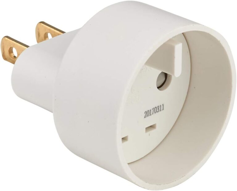 Adaptateur de Voyage DEBFLEX pour Prise Française vers Prise US, 10/16A, Blanc