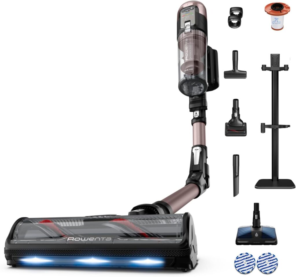 Rowenta lance son aspirateur sans fil X-Force Flex 16.60 Animal Aqua en noir et cuivre.