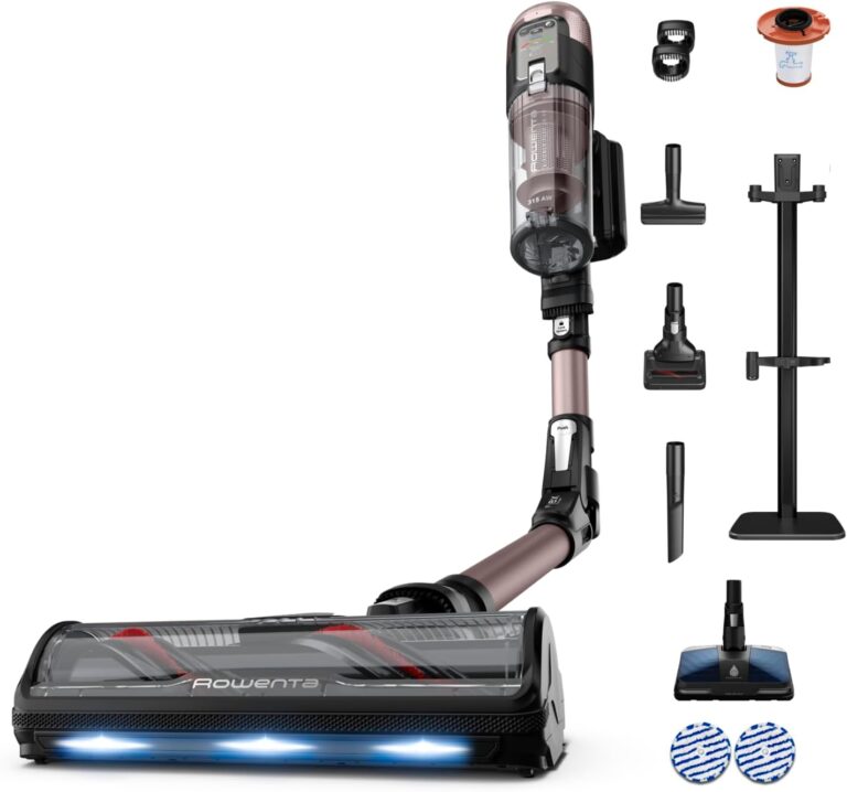 Rowenta lance son aspirateur sans fil X-Force Flex 16.60 Animal Aqua en noir et cuivre.