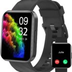 Montre connectée waterproof IP68 avec podomètre et suivi de santé pour Android et iOS