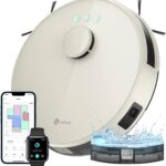 Lefant M1 2 en 1 : Aspirateur robot avec navigation LiDAR et contrôle Alexa, idéal pour poils d’animaux.
